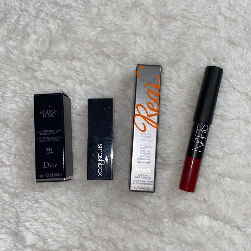 BNIB Sephora Deluxe Lipstick Bundle (Dior, Benefit, Nars, Smashbox)